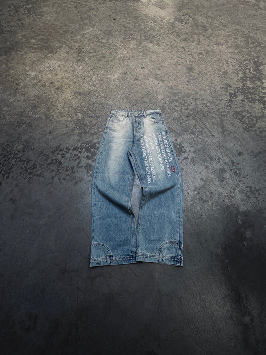 MIRROR WIDE-LEG JEANS