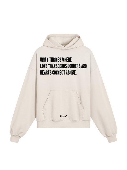 UNITY SUN FADED RIPPED POCKET HOODIE
