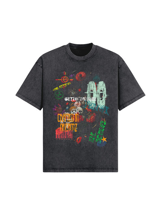 OLD SCHOOL OVERSIZED SNOW WASH T-SHIRT