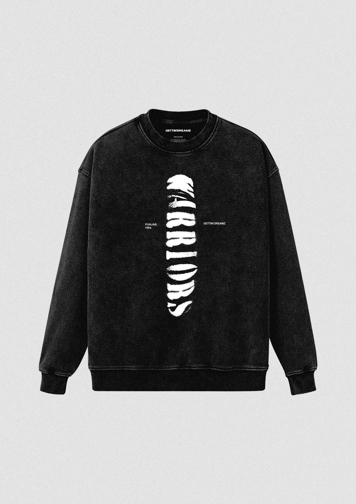 WARRIORS OVERSIZED FADED SWEATSHIRT