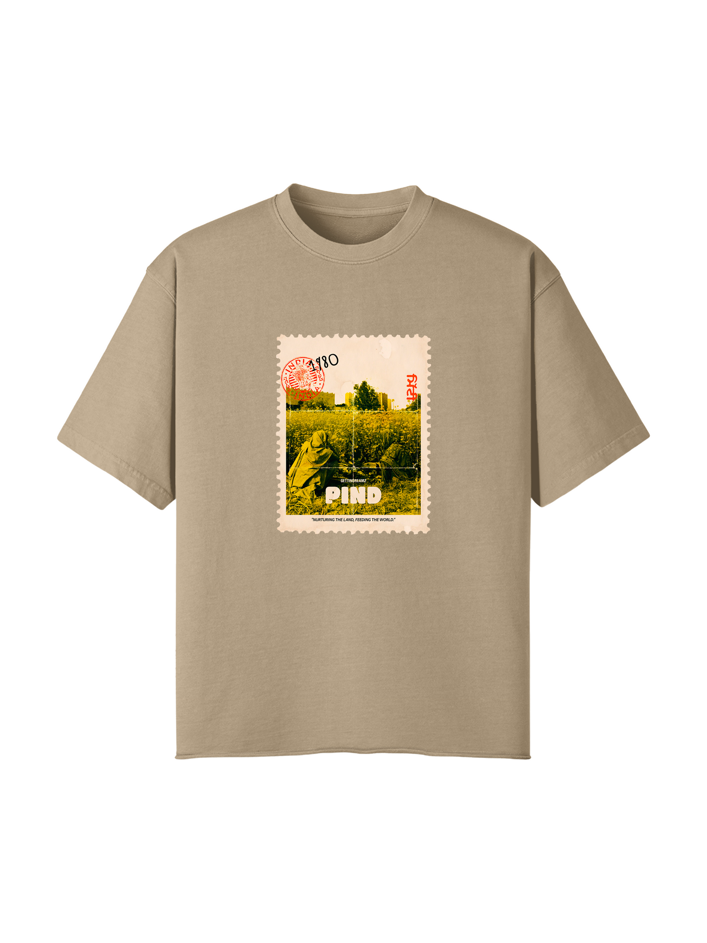 PIND FADED RAW HEM T-SHIRT