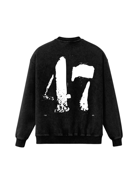 WARRIORS OVERSIZED FADED SWEATSHIRT